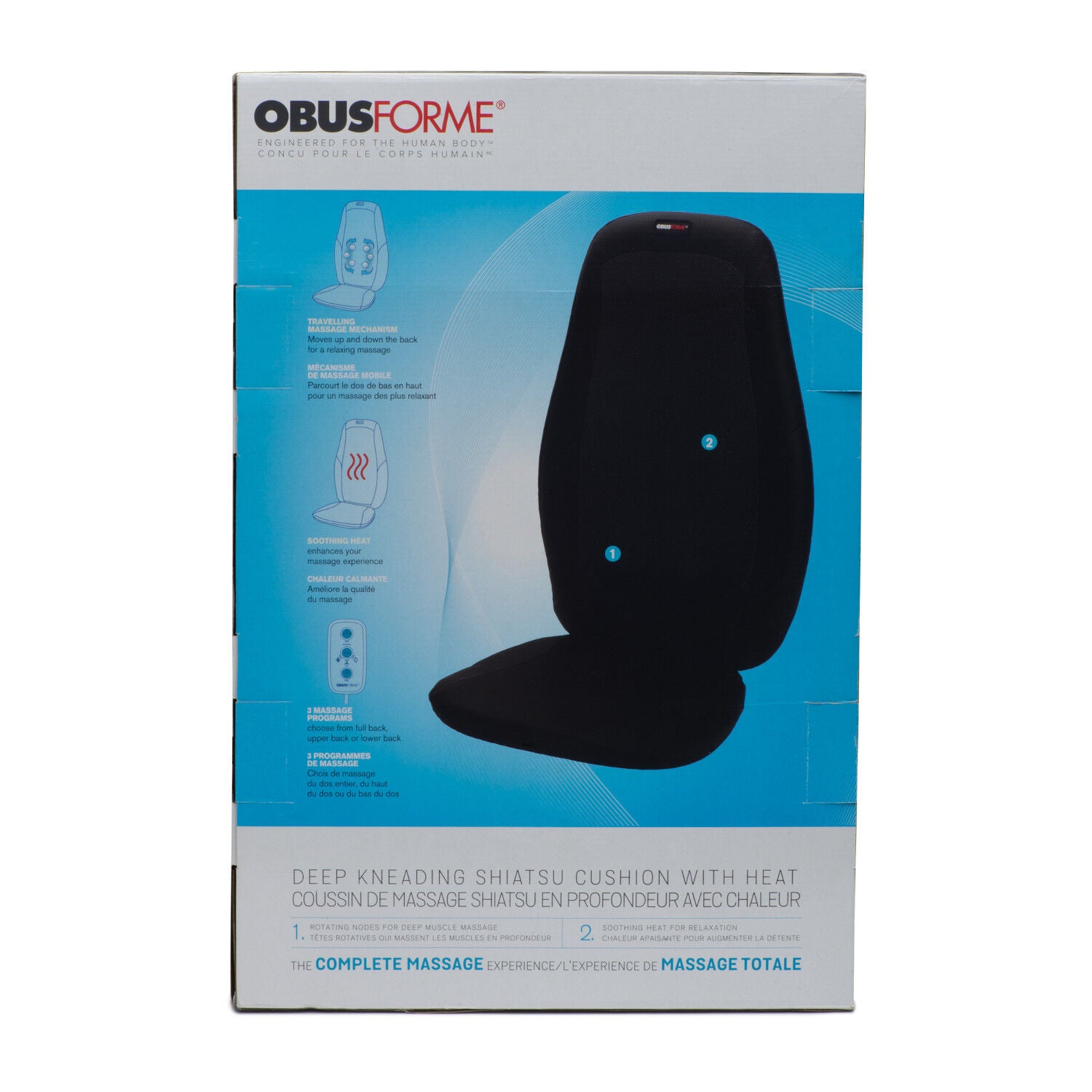 Coussin de massage Shiatsu en profondeur chauffant  | GNC
